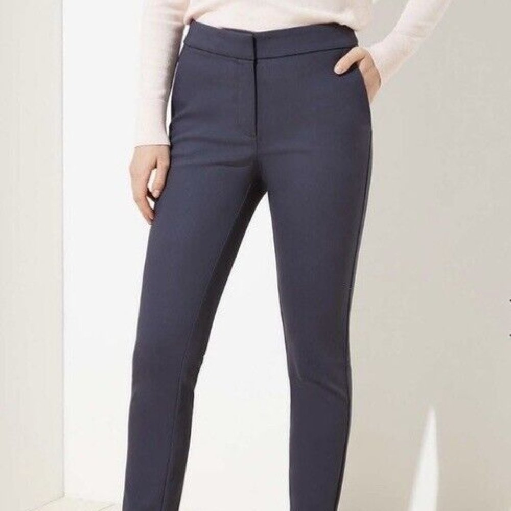 LOFT Slim Leg Gray Slacks